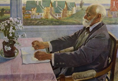 Porträt des russischen Physiologen Iwan Pawlow von Mikhail Vasilievich Nesterov
