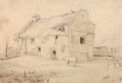 Cottage mit weidenden Pferden von Miles Edmund Cotman