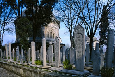 Das Grab von Suleyman I. dem Prächtigen (1494-1566), Suleymaniye-Moschee von Mimar Sinan