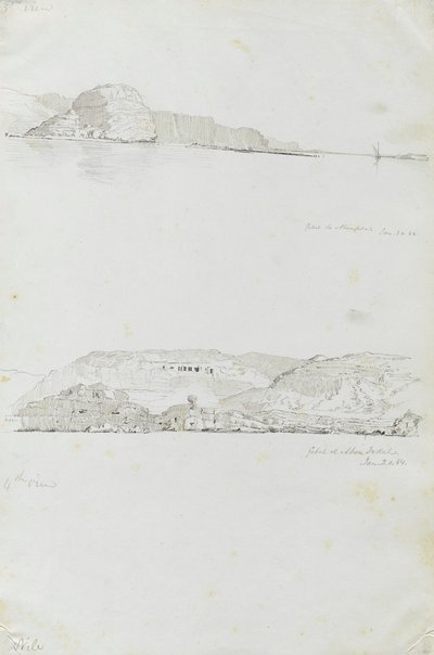 Nil (3. und 4. Ansicht, Gebel el Fedah) von Miner Kilbourne Kellogg