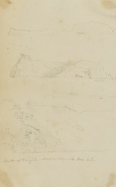 Grab von Virgil, Bucht von Neapel von Miner Kilbourne Kellogg