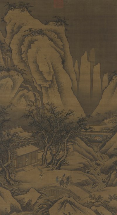 Ein Ausflug an einem verschneiten Tag, ca. 1500 von Ming Dynasty Chinese School