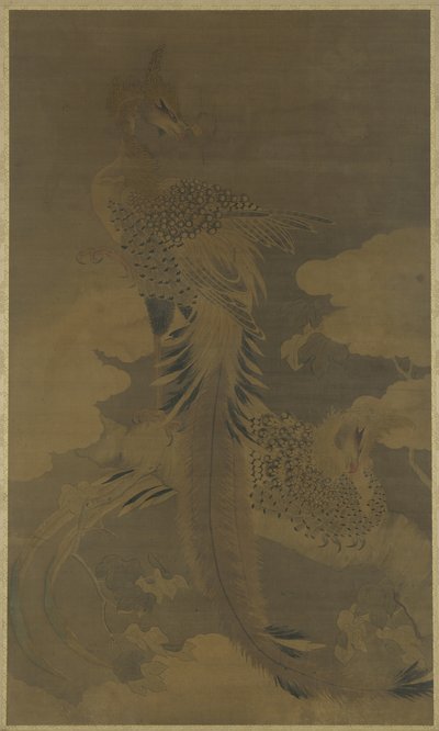 Phönixe auf einem Paulownienbaum, ca. 1500 von Ming Dynasty Chinese School