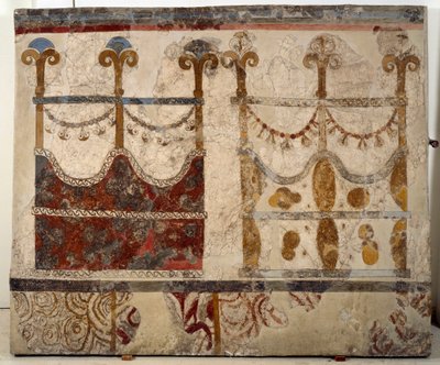 Minoische Zivilisation: Darstellung von zwei Portalen (Ikria) von Minoan