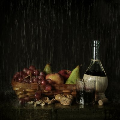 Stimmungsvolle Früchte und Wein von Mister Solo