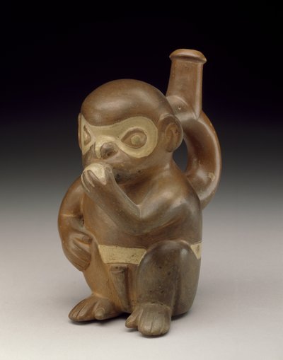 Affen-Gefäß, 50-100 n. Chr. von Moche Moche
