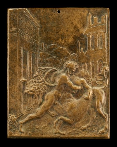 Herkules und ein Zentaur, 1507 oder früher von Moderno