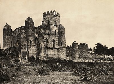 Das Schloss von König Fasiladas in Gondar, Äthiopien, 09/05/1936 von Modestino Baldinetti