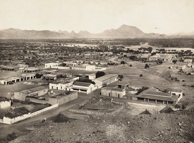 „Ein Imperium aufbauen“ im faschistischen Zeitalter: Blick auf Agordat, 09/05/1936 von Modestino Baldinetti