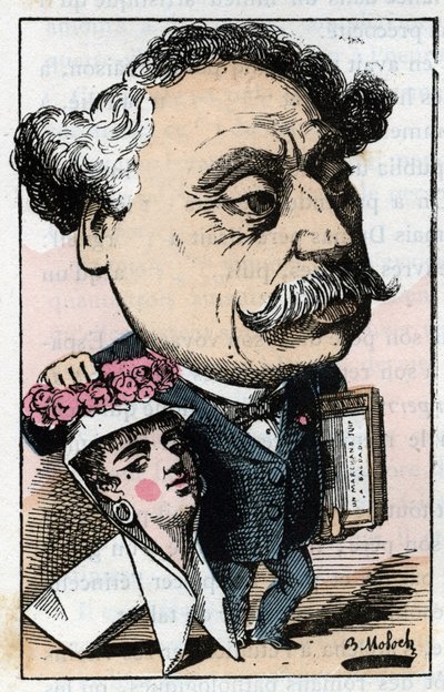 Porträt von Alexandre Dumas Jr. (1824-1895), französischer Schriftsteller von Moloch
