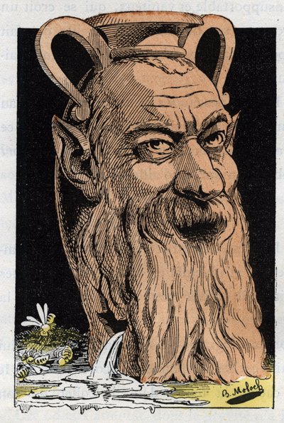 Porträt von Alphonse Jean-Baptiste Karr, französischer Schriftsteller (1808-1890) von Moloch