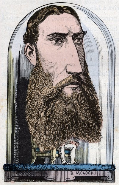 Porträt von Leopold II., König der Belgier (Louis Philippe Marie Victor), Prinz von Belgien, Herzog von Sachsen, Prinz von Sachsen-Coburg-Gotha, Herzog von Brabant von Moloch