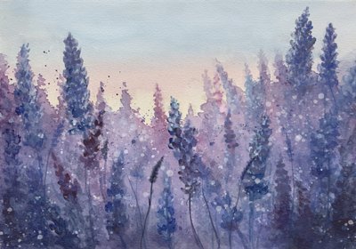 Lavendel Sonnenuntergangsglanz von Monica Lindblom