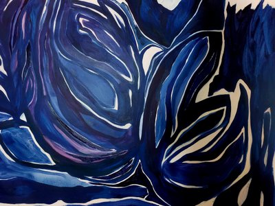 Tiefblaue Strömungen von Monika Riethmueller