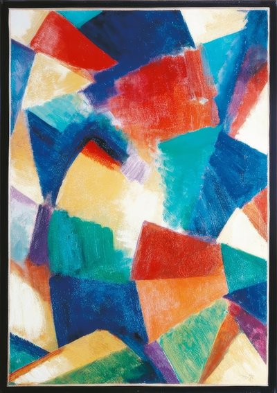 Synchromie in Blau-Violett. Studie von Morgan Russell