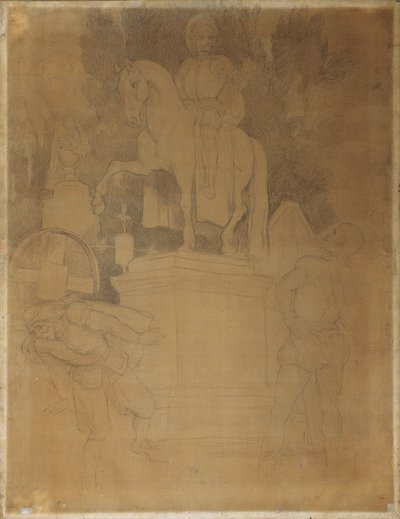 Friedhofsszene aus Wolfgang Amadeus Mozarts Oper "Don Giovanni" von Moritz Ludwig von Schwind