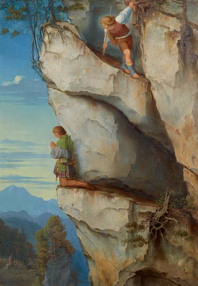 Kaiser Maximilian I. in der Martinswand von Moritz Ludwig von Schwind