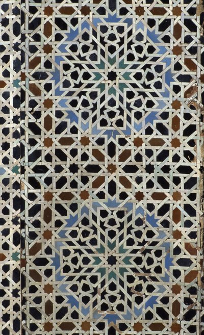 Bou Inania Madrasa, Zellij-Fliesenarbeit, 14. Jahrhundert von Moroccan School