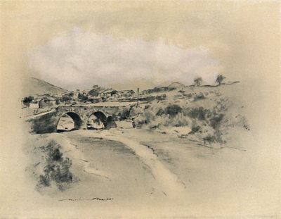 Ein mexikanisches Dorf, 1903 von Mortimer L Menpes