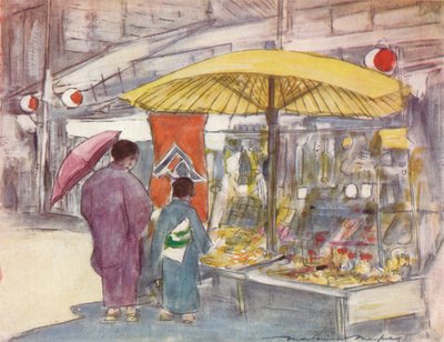 Der Stand am Brücke, ca. 1887, 1901 von Mortimer Ludington Menpes