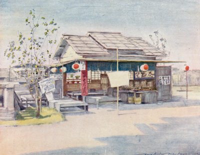 Ein Teehaus von Mortimer Ludington Menpes