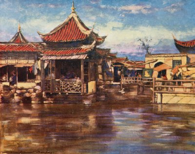 Ein Teehaus, Shanghai von Mortimer Ludington Menpes