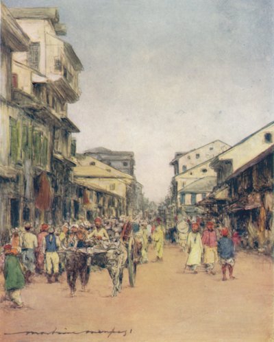Auf den Straßen von Delhi von Mortimer Ludington Menpes