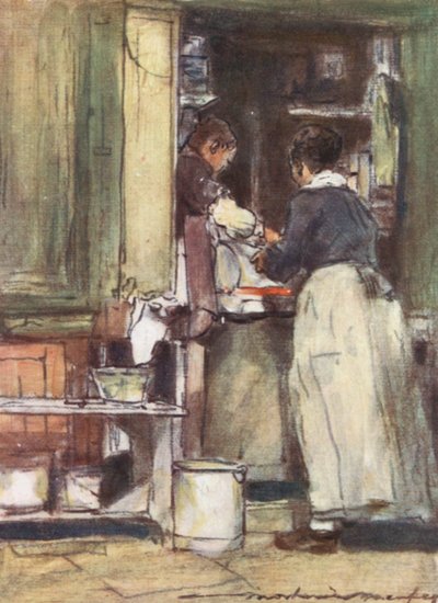 Laden in der Nähe des Zentralmarktes von Mortimer Ludington Menpes