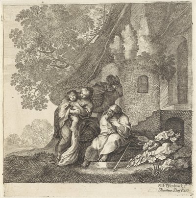 Rückkehr der Heiligen Familie aus Ägypten von Moyses van Wtenbrouck
