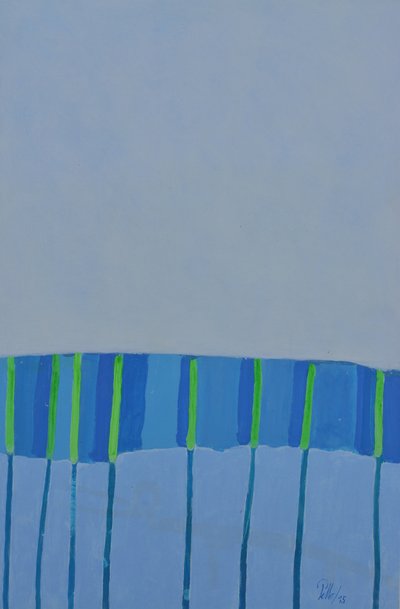 Moderne Blau-Grün-Streifen von Mr PETTO