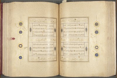 Fol 137 verso 183 recto, Timuriden-Koran, 1441 von Muhammad Mumin Abdallah Al Murwand