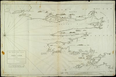 Die Südwestküste Irlands von den Staggs von Castle Haven bis Dursey I. Vermessen und navigiert von M. Mackenzie Sen. 1775 von Murdoch & Bowen Thomas Senior (fl.1775) Mackenzie