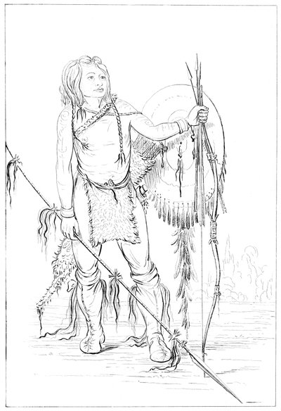 Komantschen-Häuptling, das große Komantschen-Dorf, 1841 von Myers and Co