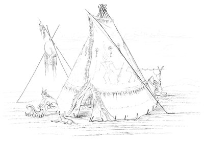 Teepee, 1841 von Myers and Co