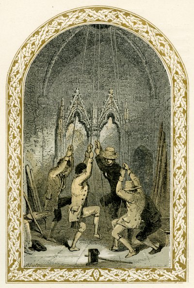 Glockenläuter - Illustration von Birket Foster von Myles Birket Foster