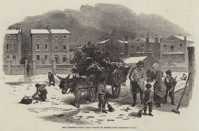 Der Weihnachts-Holly-Wagen von Myles Birket Foster