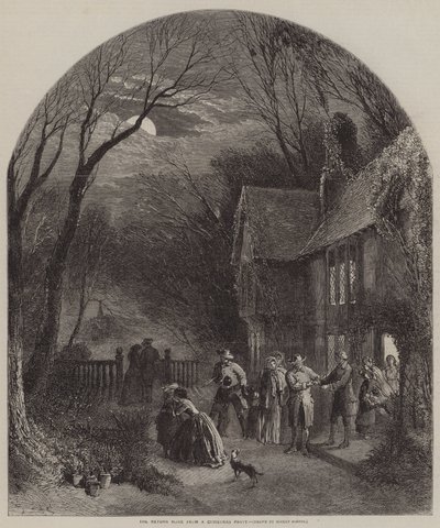 Die Heimkehr von einer Weihnachtsfeier von Myles Birket Foster