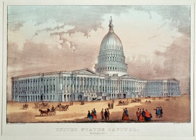 Das Kapitol in Washington von N. and Ives J.M. (1824-95) Currier