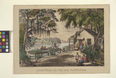 Gute Zeiten auf der alten Plantage von N. and Ives J.M. (1824 95) Currier
