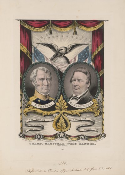 Grand National Whig Banner, ca. 1848 von Currier and Ives