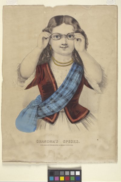 Omas "Brille" von N. and Ives J.M. (1824 95) Currier