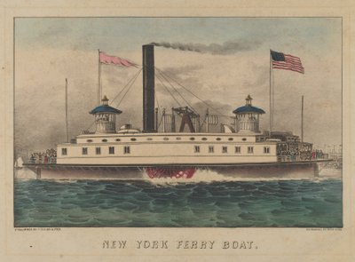 New Yorker Fährboot, ca. 1860-65 von Currier and Ives