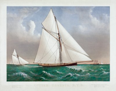 Der Cutter Genesta von Currier and Ives