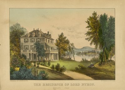Die Residenz von Lord Byron von Currier and Ives