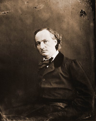 Porträt von Charles Baudelaire, Schriftsteller 1821-1867 (Foto) von Nadar