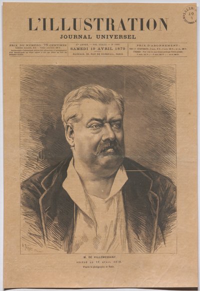 Herr de Villemessant, verstorben am 11. April 1879 von Nadar