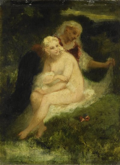 Nach dem Bad von Narcisse Virgile Diaz de la Pena