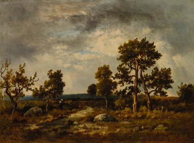 Pfad nahe dem Teich der Vipern, Wald von Fontainebleau, ca. 1860er von Narcisse Virgile Diaz de la Peña