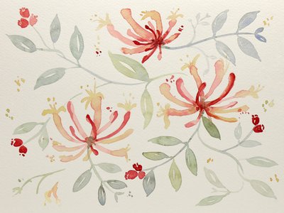 Zarte Aquarell-Botanicals von Natalie Bruns