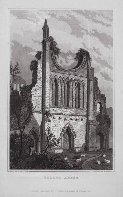 Byland Abbey von Nathaniel (after) Whittock